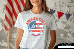 America Vibes SVG, 4th Of July SVG Design Product Image 1