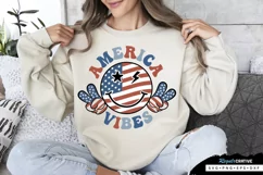 America Vibes SVG, 4th Of July SVG Design Product Image 1