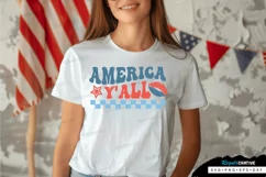 America Y'all SVG, 4th Of July SVG Design Product Image 1