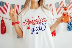America Y'all SVG, 4th Of July SVG Design Product Image 2