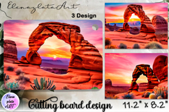 American landscape cutting board design - cutting board desi Product Image 1