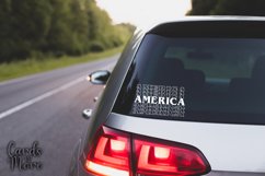 America T-shirt design decal, Stack text SVG, SVG Product Image 3