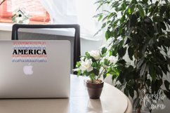 America T-shirt design decal, Stack text SVG, SVG Product Image 6