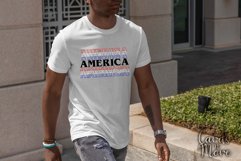 America T-shirt design decal, Stack text SVG, SVG Product Image 1