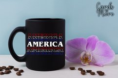 America T-shirt design decal, Stack text SVG, SVG Product Image 9
