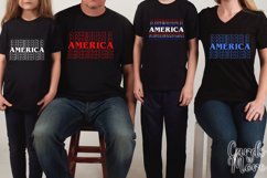 America T-shirt design decal, Stack text SVG, SVG Product Image 12