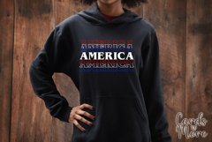 America T-shirt design decal, Stack text SVG, SVG Product Image 14