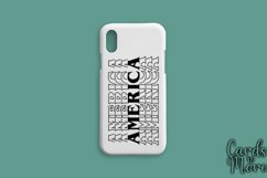 America T-shirt design decal, Stack text SVG, SVG Product Image 8