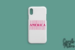 America T-shirt design decal, Stack text SVG, SVG Product Image 7