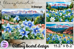 American landscape cutting board design - cutting board desi Product Image 1