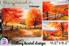 American landscape cutting board design - cutting board desi Product Image 1