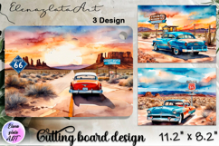 American landscape cutting board design - cutting board desi Product Image 1