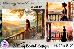 American landscape cutting board design - cutting board desi Product Image 1