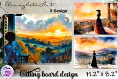 American landscape cutting board design - cutting board desi Product Image 1