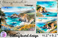 American landscape cutting board design - cutting board desi Product Image 1