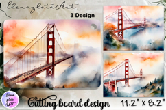 American landscape cutting board design - cutting board desi Product Image 1