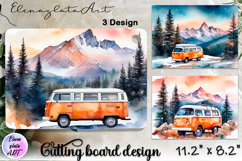 American landscape cutting board design - cutting board desi Product Image 1