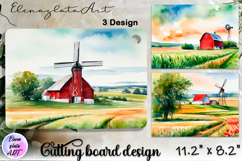 American landscape cutting board design - cutting board desi Product Image 1