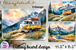 American landscape cutting board design - cutting board desi Product Image 1