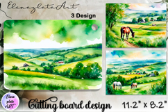 American landscape cutting board design - cutting board desi Product Image 1