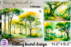 American landscape cutting board design - cutting board desi Product Image 1