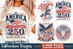 USA 250th Anniversary 4 PNG Sublimation, Patriotic 4th Product Image 4