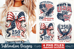 USA 250th Anniversary 4 PNG Sublimation, Patriotic 4th Product Image 2