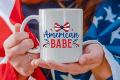American babe SVG, 4th of july SVG Design Product Image 3