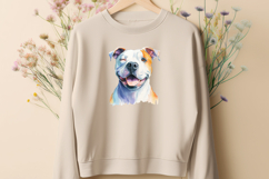 American Bulldog PNG Bundle | Watercolor Dog Clipart Product Image 4