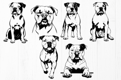American Bulldog SVG Bundle 17 Dog Cut Files | Bulldog DXF Product Image 2