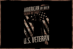 American By Birth Soldier By Choice US Veteran Product Image 2