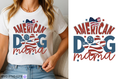 American Dog Mama 4th of July SVG PNG T-shirt Design Product Image 4