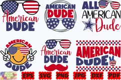 American Dude SVG | All American Dude SVG | Dude Svg | PNG Product Image 2