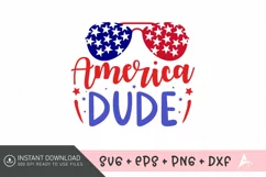 American dude SVG,Patriotic 4th of July SVG,American SVG Product Image 1