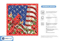 Land of the Free 3D SVG - Cardinal 3D Shadow Box Product Image 4