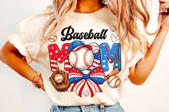 Baseball Mom Patriotic PNG, Baseball Game Day PNG, Sports Product Image 5