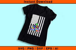 Billiards American Flag SVG | Pool Balls Triangle Cut File Product Image 3