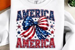 American Flag Bow Png Product Image 1