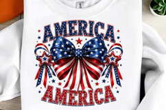 American Flag Bow Png Product Image 1