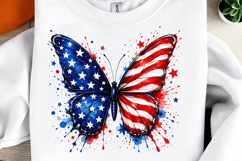 American Flag Butterfly Png Product Image 1