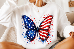 American Flag Butterfly Png Product Image 2