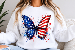 American Flag Butterfly Png Product Image 3