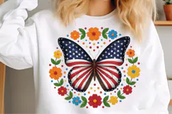American Flag Butterfly PNG 4th Of July Product Image 3