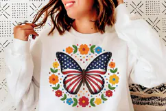 American Flag Butterfly PNG 4th Of July Product Image 5