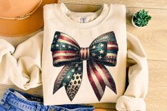 American Flag Coquette Bow PNG, 4th Of July PNG, Patriotic Product Image 3