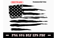 American Flag Distressed SVG PNG DXF EPS PDF Product Image 1