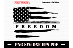 American Flag Distressed Freedom SVG PNG DXF EPS PDF Product Image 1