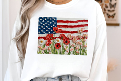 USA Brushstroke Wildflower Sublimation Product Image 4