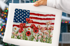 USA Brushstroke Wildflower Sublimation Product Image 5