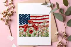 USA Brushstroke Wildflower Sublimation Product Image 6
